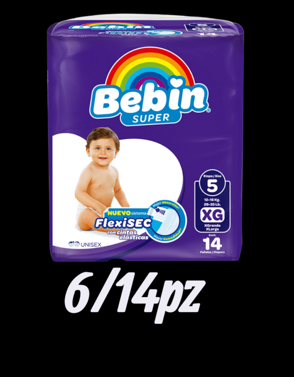 Bebin Smarty PAÑAL BEBIN XGDE 14PZ | Abarrotes Juarez